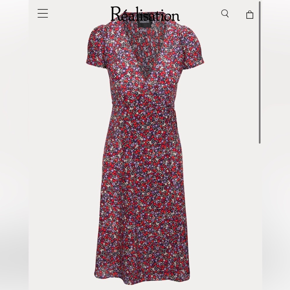 NWT Realisation Par Teal Dress in Wildflower